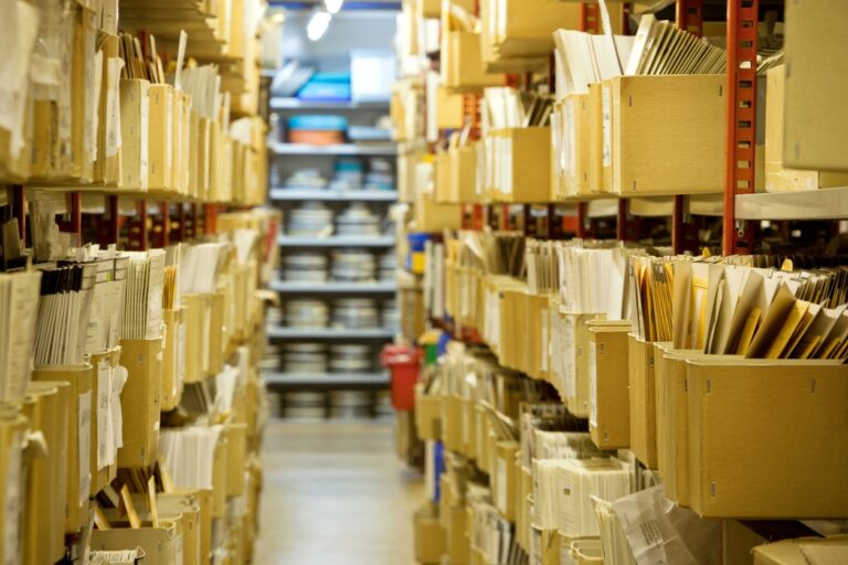 files in a public records archive