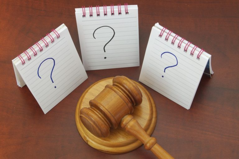 Legal questions and answers concept