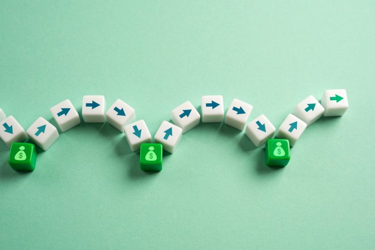 Installment loan. Monthly payment concept.