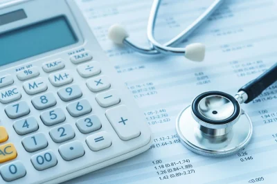 medical debt image of calculator