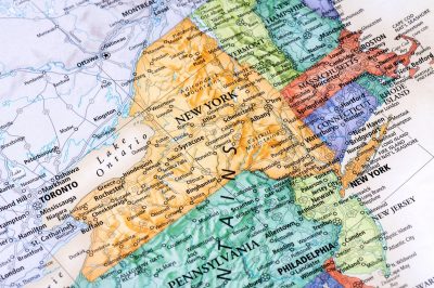 Map of New York