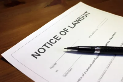 Notice of debt collection lawsuit