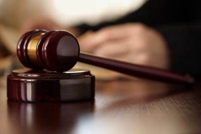 Judges Gavel close up image