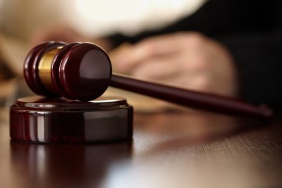 Judges Gavel close up image