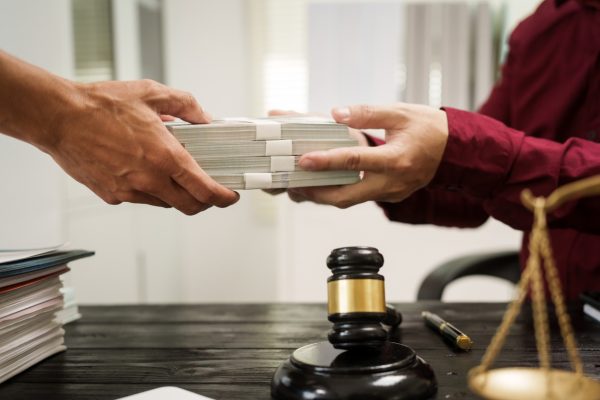 Settlement being paid to client from lawyer after fees