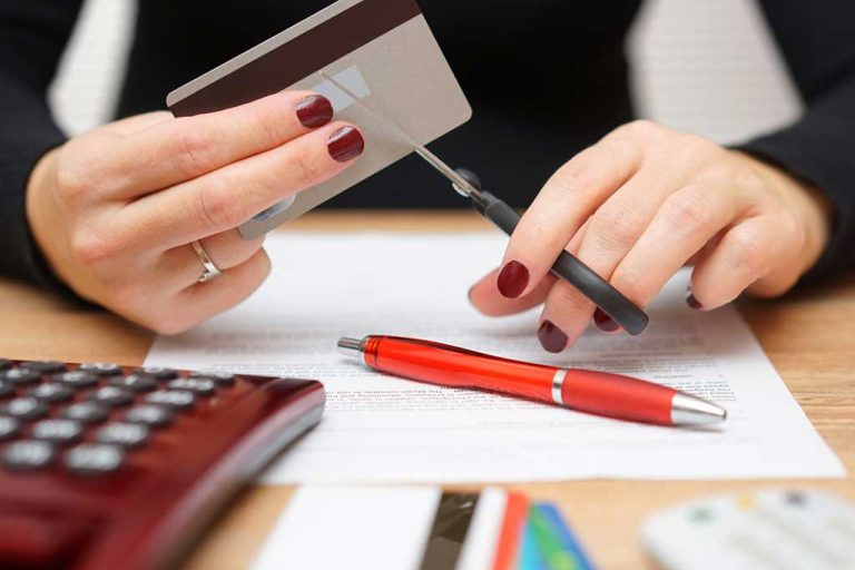 Cutting up credit cards